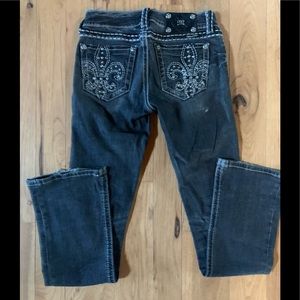 Miss Me Black Boot Cut Jeans, size 26